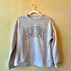 “BLONDE” crewneck